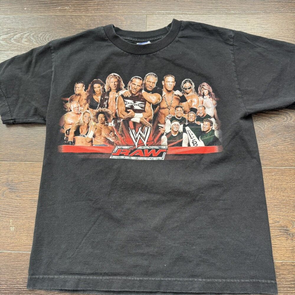 Vintage Y2K WWE RAW DX Wrestling Ruthless Aggression Era T-Shirt YOUTH Sz XL